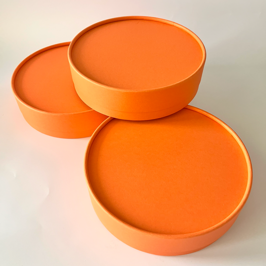 Set of 3 Round Boxes without a window