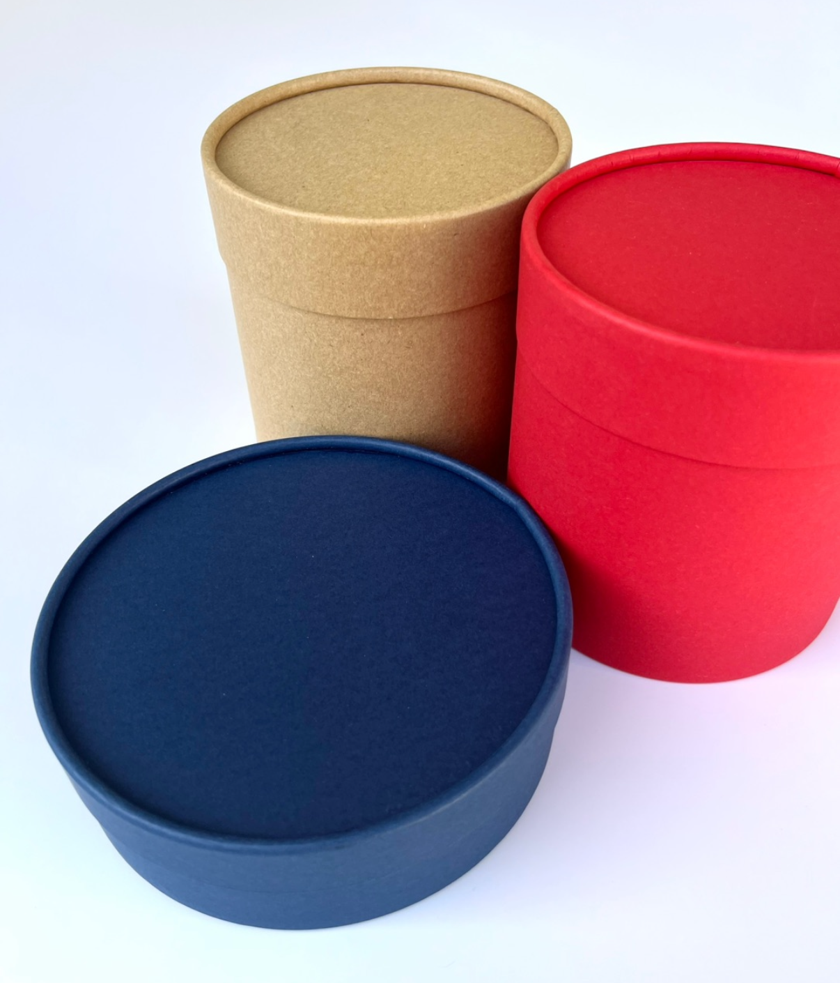 Set of 3 Round Boxes without a window