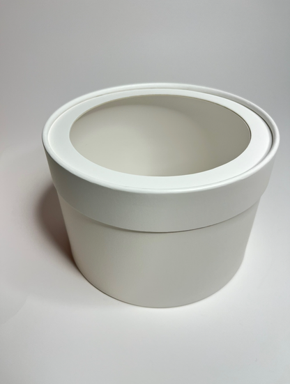 Set of 3 Round Boxes with a window