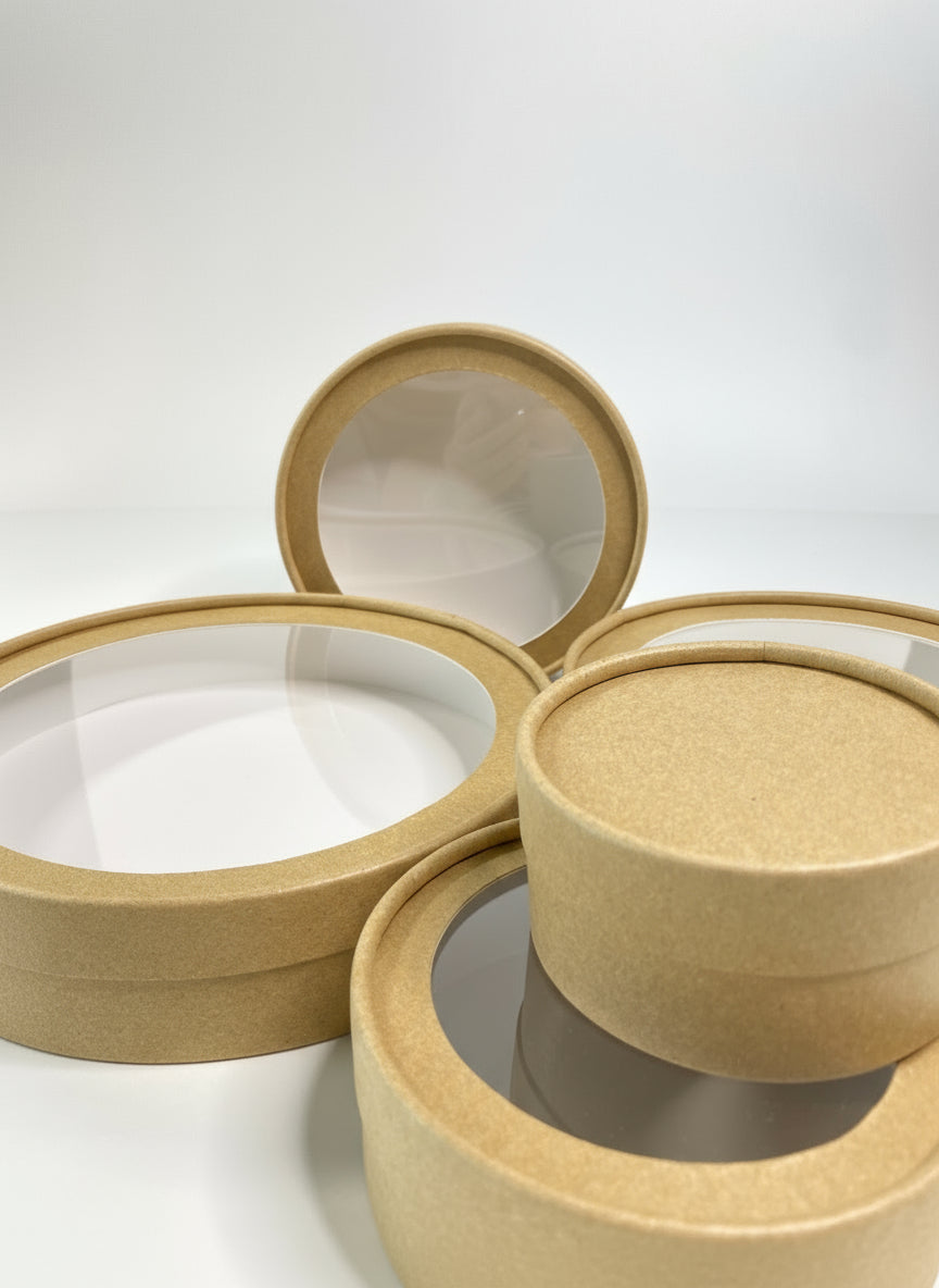 Round Boxes with Window