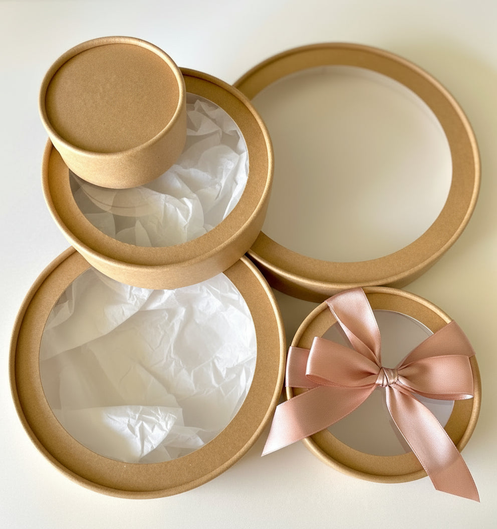 Round Boxes with Window