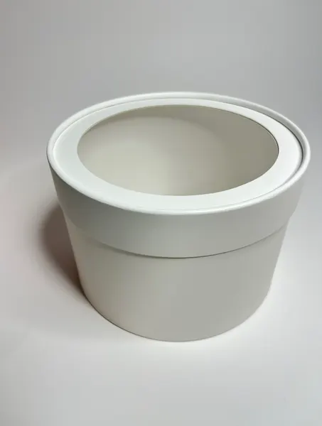 Set of 3 Round Boxes with a window